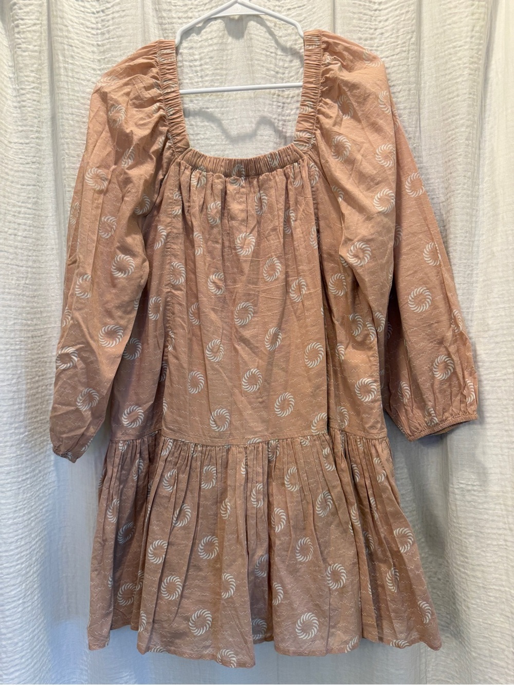 Treasure & Bond Boho Printed Drop Waist Mini Dress - Like New Size M